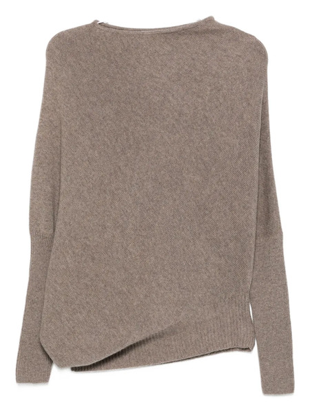  Agnona Asymmetric-hem Sweater - Neutrals 