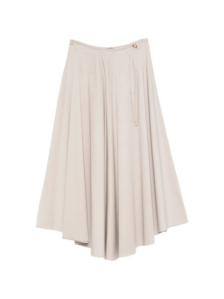  Agnona Buckle-detail Midi Skirt - Neutrals 