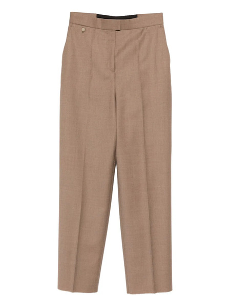  Agnona Button-pocket Tailored Trousers - Brown 