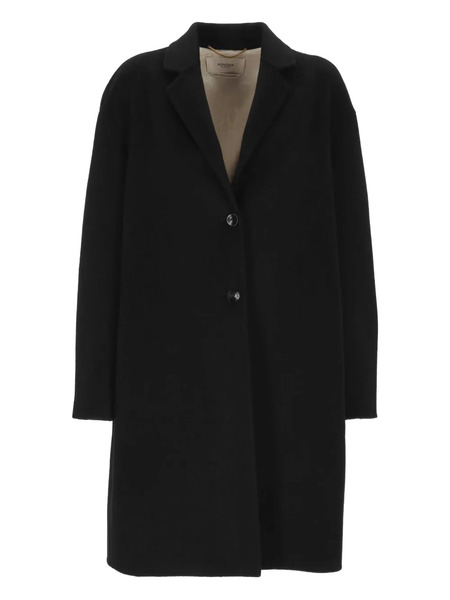  Agnona Buttoned Coat - Black 