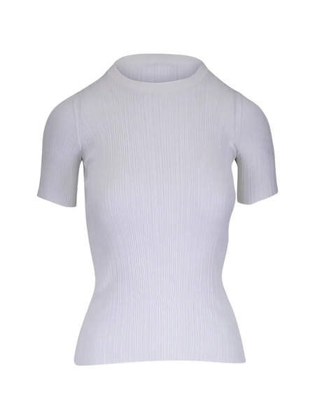  Agnona Crew Neck Top - White 