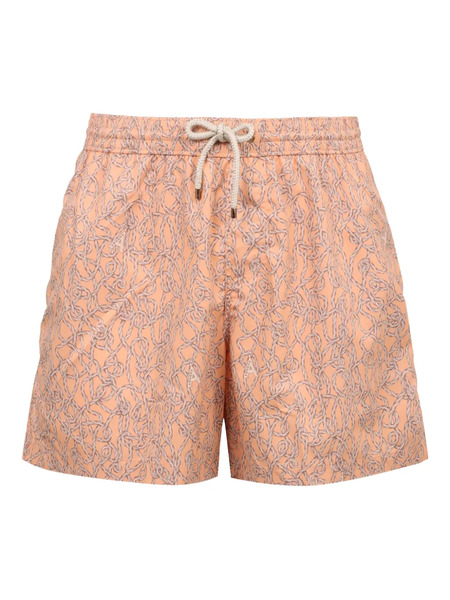  Agnona Drawstring Swim Shorts - Pink 