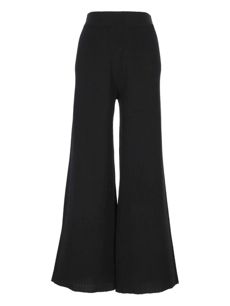  Agnona Flared Trousers - Black 