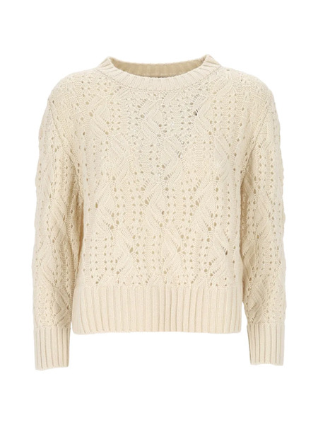  Agnona Long-sleeve Sweater - Neutrals 