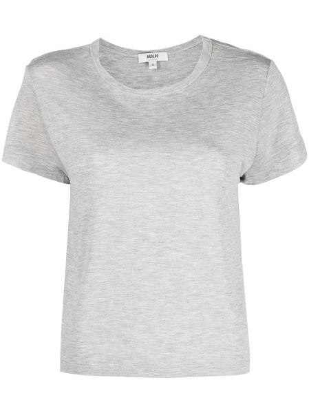  Agolde Adine Shrunken Cropped T-shirt - Grey 