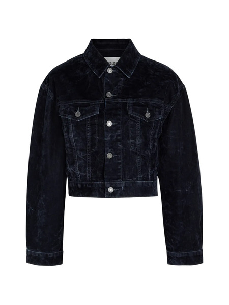  Agolde Buttoned Flap-pocket Jacket - Blue 