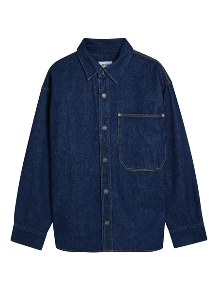  Agolde Buttoned Pocket Overshirt - Blue 