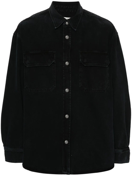  Agolde Camryn Twill Shirt - Black 