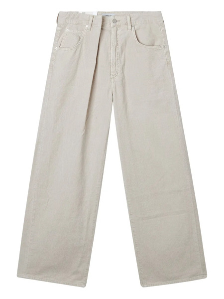  Agolde Corduroy Pleated Denim - Neutrals 