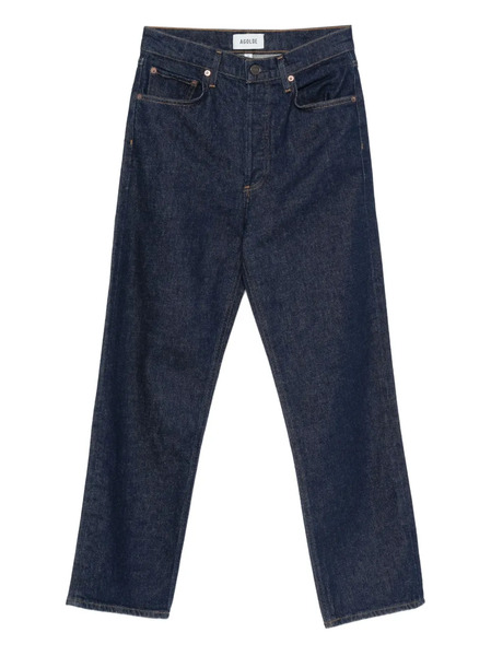  Agolde High Rise Straight Jeans - Blue 