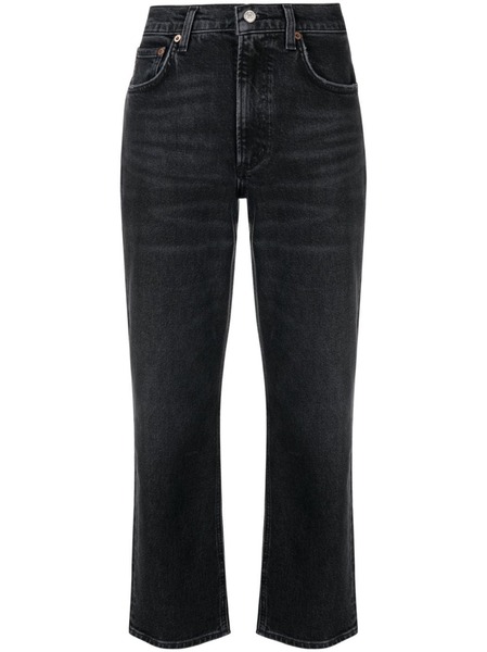  Agolde Kye Cropped Straight-leg Jeans - Grey 