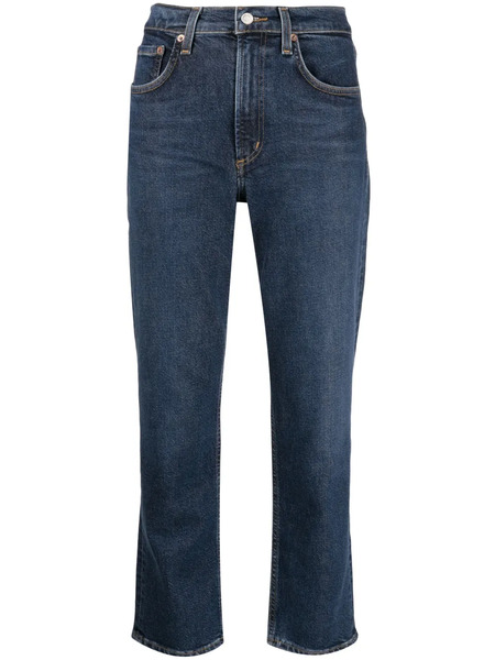  Agolde Kye Straight-leg Cropped Jeans - Blue 
