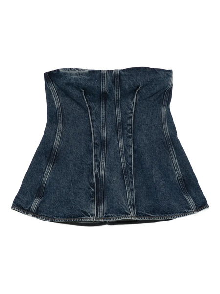  Agolde Panelled Strapless Top - Blue 