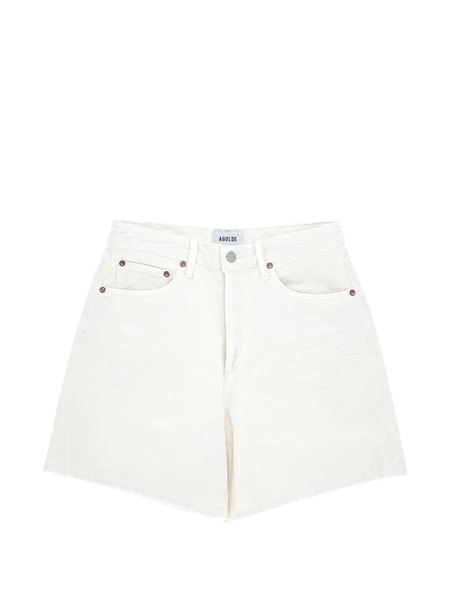  Agolde Pocket Cotton Shorts - White 