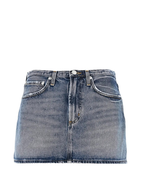  Agolde Pocket Mini Skirt - Blue 