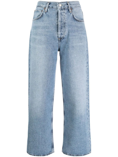  Agolde Ren Jean High-rise Cropped Jeans - Blue 
