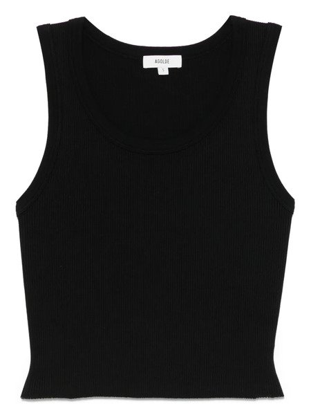  Agolde Ribbed Tank Top - Black 
