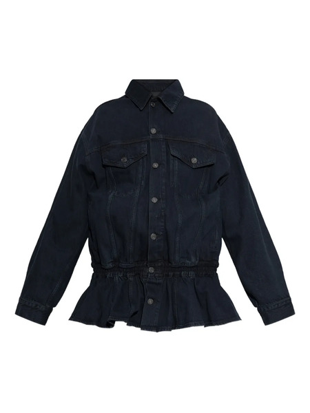  Agolde Rubik Peplum Jacket - Blue 