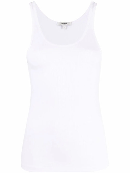  Agolde Stretch Tank Top - White 