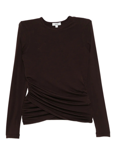  Agolde Twist Eve T-shirt - Brown 