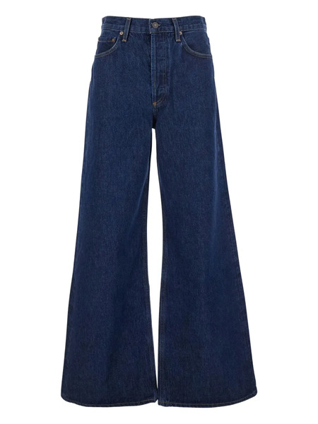  Agolde Wide-leg Cotton-blend Jeans - Blue 