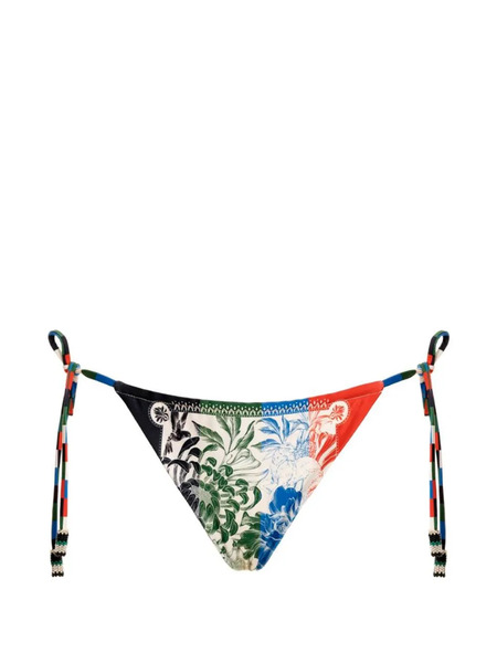  Agua Bendita Aldana Trim Reversible Bikini Bottom - Blue 