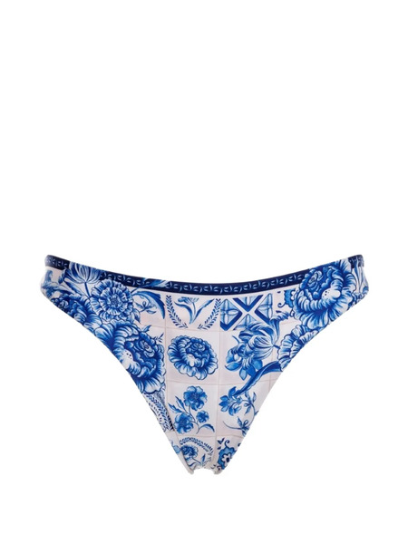  Agua Bendita Ilu Reversible Bikini Bottom - White 