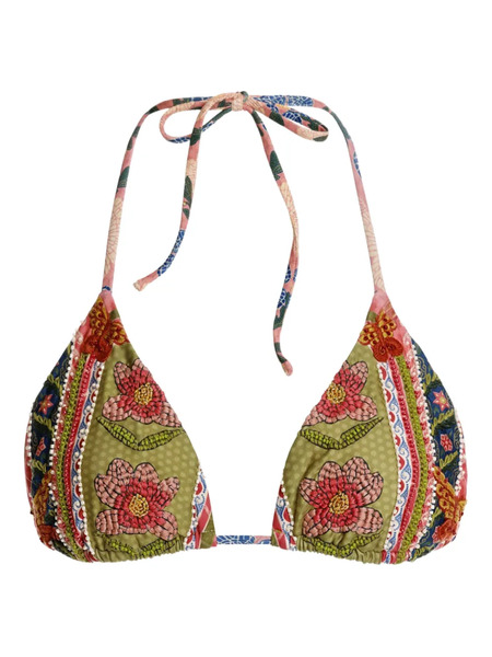  Agua Bendita Lolita Fiore Bikini Top - Multicolor 
