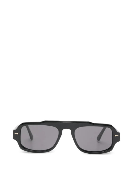  Ahlem George V Pilot-frame Sunglasses - Black 