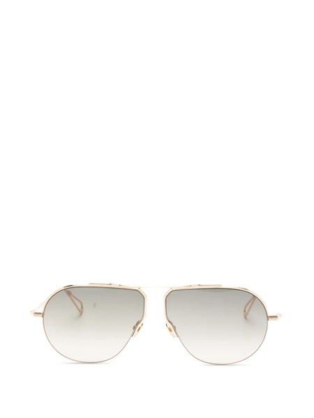  Ahlem Laplace Pilot-frame Sunglasses - Gold 