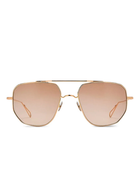  Ahlem X Campbell Addy 19 Square-frame Sunglasses - Gold 