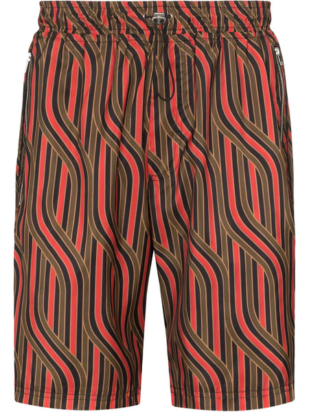  Ahluwalia Braid Print Bermuda Shorts - Green 