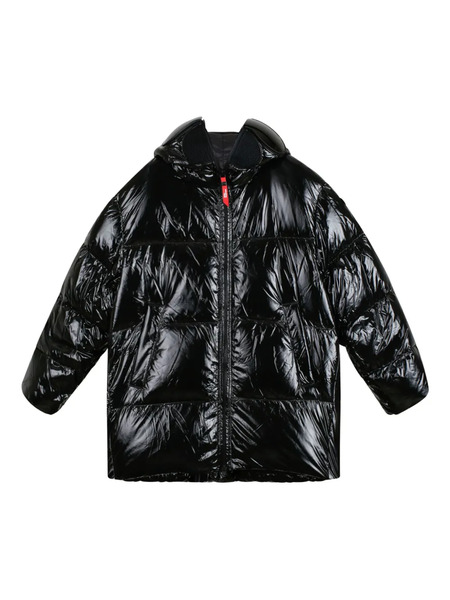  Ai Riders On The Storm Hooded Puffer Jacket - Black 