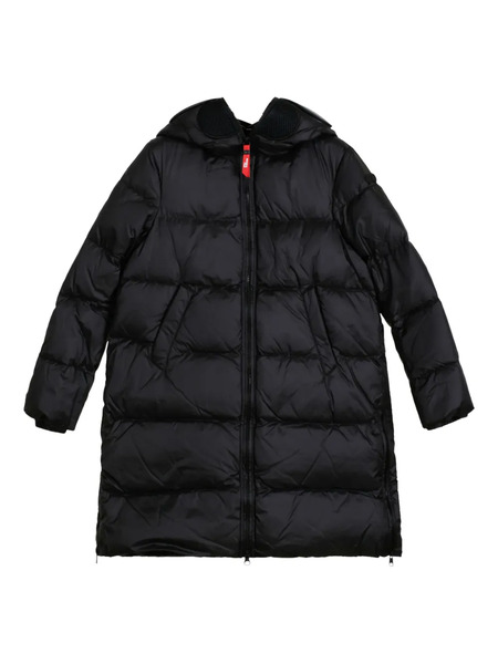  Ai Riders On The Storm Quilted Hooded Jacket - Black 