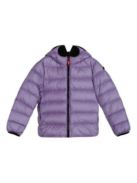  Ai Riders On The Storm Quilted Hooded Jacket - Purple 