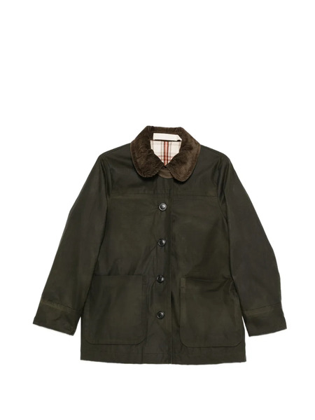  Aiayu Jamie Corduroy-collar Jacket - Green 
