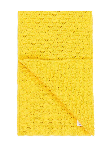  Aimé Leon Dore Eyelet-knit Scarf - Yellow 