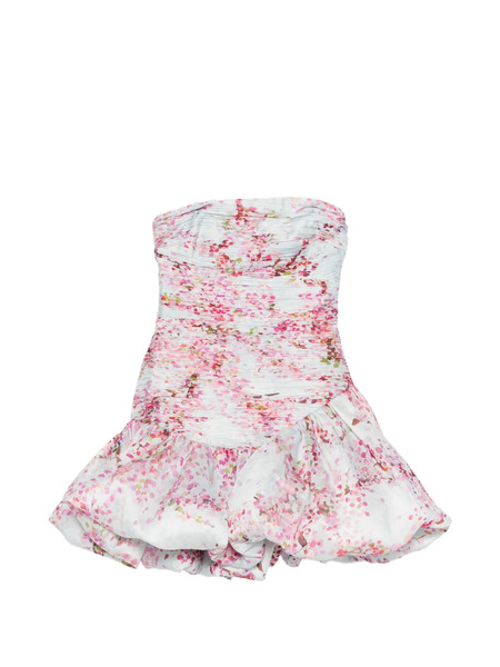  Aje Ambrose Ruffled Floral Mini Dress - Blue 