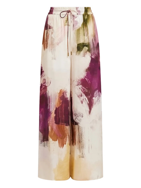  Aje Atomic Silk Palazzo Pants - Neutrals 