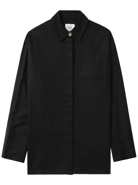  Aje Floral-lace Detailing Shirt - Black 