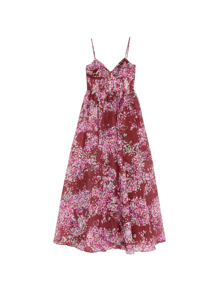  Aje Fortuna Floral-print Maxi Dress - Red 