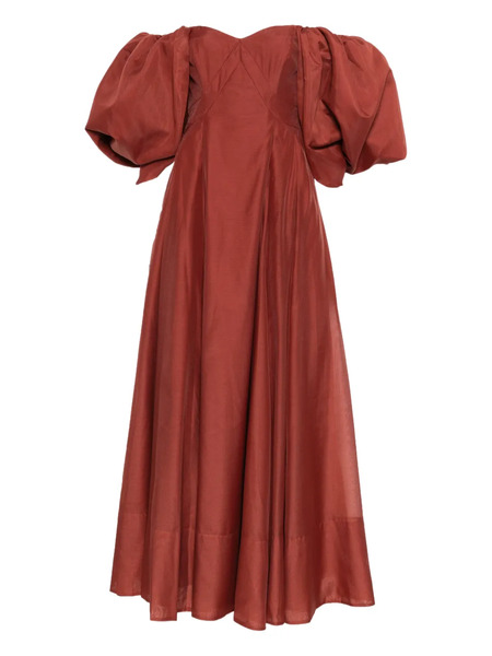  Aje Jardin Puff-sleeve Gown - Brown 