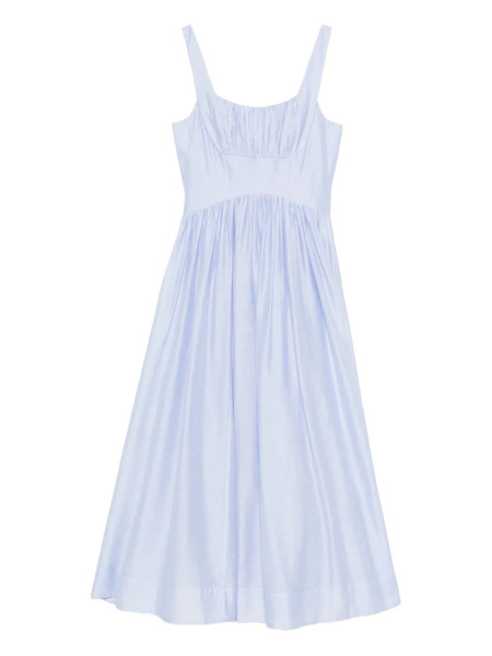  Aje Mist Ruched Midi Dress - Blue 
