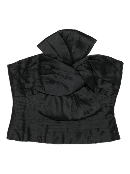  Aje Stella Bow-detail Top - Black 