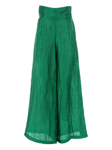  Akep Crinkled-effect Palazzo Pants - Green 