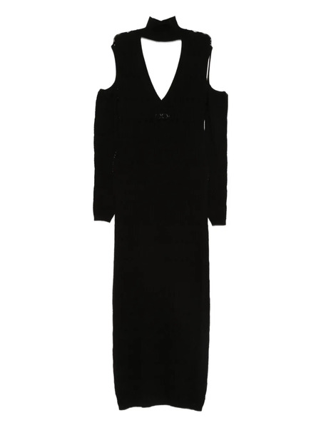  Akep Knitted Midi Dress - Black 
