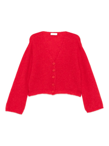  Akep V-neck Cardigan - Red 