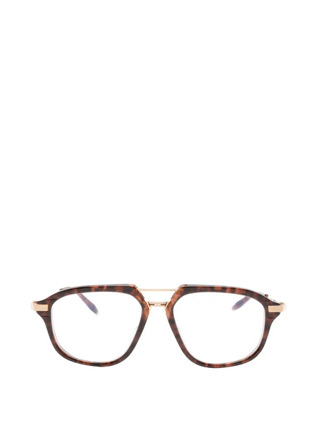  Akoni Browline-frame Glasses - Brown 