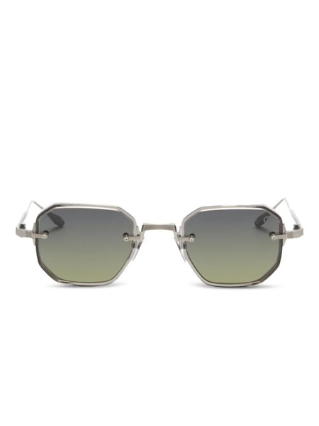  Akoni Juno Two Geometric-frame Sunglasses - Silver 