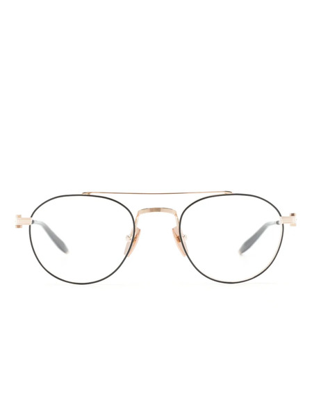  Akoni Round-frame Glasses - Gold 